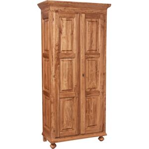 Biscottini Solid Lime Wood Wardrobe - Rustic Shabby Chic Storage Biscottini Solid Lime Wood Wardrobe - Rustic Shabby Chic Storage