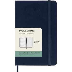 Moleskine Weekly Notebook Diary / Planner Pocket 2025 Hardcover - blue Moleskine Weekly Notebook Diary / Planner Pocket 2025 Hardcover - blue
