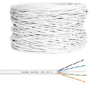 Câble réseau Vultech SC13502-305 Blanc - 305m Cat6 F/UTP - Publicité Câble réseau Vultech SC13502-305 Blanc - 305m Cat6 F/UTP - Publicité