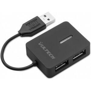 Vultech HU-04USB2 Concentrateur USB - 4 Ports, Noir - Publicité Vultech HU-04USB2 Concentrateur USB - 4 Ports, Noir - Publicité
