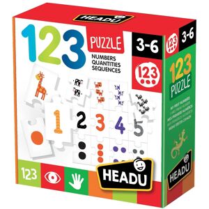 Headu 123 Puzzle - Educatief Puzzel voor Kinderen 3-6 Headu 123 Puzzle - Educatief Puzzel voor Kinderen 3-6