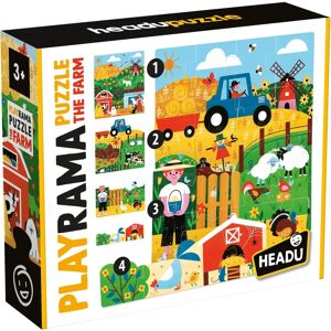 Headu - Playrama Puzzle La Granja - Puzzle Educativo para Niños 3-8 - Hecho en Italia Headu - Playrama Puzzle La Granja - Puzzle Educativo para Niños 3-8 - Hecho en Italia