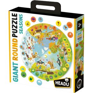 Headu - Puzzle Rond Géant des Saisons - Puzzle Éducatif pour Enfants 3-8 - Publicité Headu - Puzzle Rond Géant des Saisons - Puzzle Éducatif pour Enfants 3-8 - Publicité