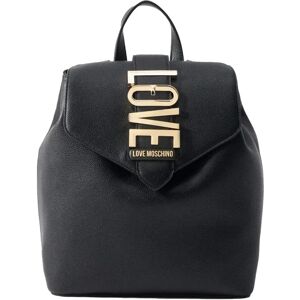 Love Moschino Black Leather Backpack - Women - Spring/Summer - Bags Love Moschino Black Leather Backpack - Women - Spring/Summer - Bags