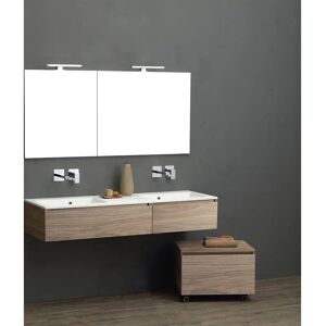Kiamami Valentina - Mueble de baño suspendido 150cm doble lavabo - Madera natural Kiamami Valentina - Mueble de baño suspendido 150cm doble lavabo - Madera natural