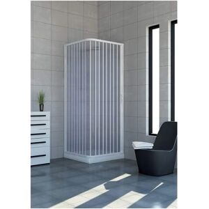 Idralite Enceinte de douche PVC Acquario - Réversible, 100x100cm - Publicité Idralite Enceinte de douche PVC Acquario - Réversible, 100x100cm - Publicité