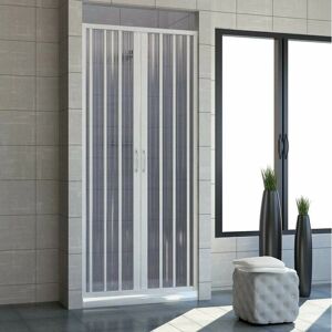 Cabine de douche PVC Venere 120x185cm Réversible - Design Moderne - Publicité Cabine de douche PVC Venere 120x185cm Réversible - Design Moderne - Publicité