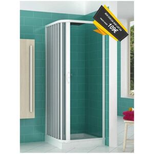 PINTO Cabine de douche Luna 80x80 cm PVC ouverture latérale - Publicité PINTO Cabine de douche Luna 80x80 cm PVC ouverture latérale - Publicité
