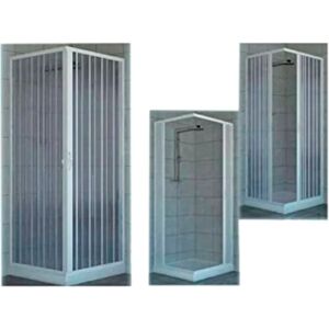 Idralite Paroi de douche PVC Acquario - 80x80cm, Portes pliantes - Publicité Idralite Paroi de douche PVC Acquario - 80x80cm, Portes pliantes - Publicité