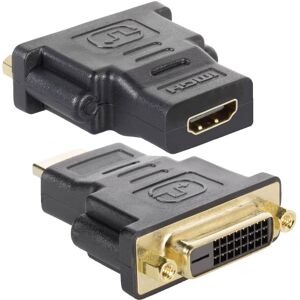 Techly Adapter HDMI F to DVI-D F - Adapter - Black - HDMI to DVI-D Techly Adapter HDMI F to DVI-D F - Adapter - Black - HDMI to DVI-D