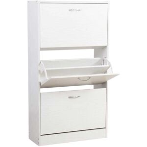 Meuble à Chaussures Bakaji - Blanc Frassinato - Moderne, Gain de Place, Durable - Publicité Meuble à Chaussures Bakaji - Blanc Frassinato - Moderne, Gain de Place, Durable - Publicité