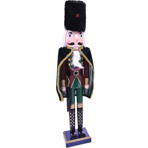 Bakaji Houten Notenkraker Soldaat - Kerstversiering - 106cm Bakaji Houten Notenkraker Soldaat - Kerstversiering - 106cm