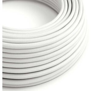 Câble Électrique Ronde en Tissu Blanc - 10m - Publicité Câble Électrique Ronde en Tissu Blanc - 10m - Publicité