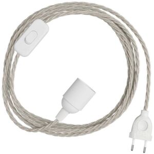 Cable de iluminación Creative - E27 3M Trenzado de Tela, Enchufe de Dos Clavijas Cable de iluminación Creative - E27 3M Trenzado de Tela, Enchufe de Dos Clavijas