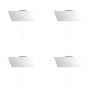 Rosetón de techo Creative 300mm - Blanco - Metal - Panel decorativo Rosetón de techo Creative 300mm - Blanco - Metal - Panel decorativo
