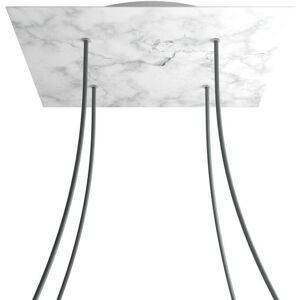 Creative Cables - Rosa da soffitto quadrata - 400mm Marmo di Carrara Creative Cables - Rosa da soffitto quadrata - 400mm Marmo di Carrara