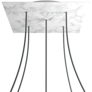 Creative Cables Rosetón Cuadrado Rose-One - 400mm Mármol Carrara Creative Cables Rosetón Cuadrado Rose-One - 400mm Mármol Carrara