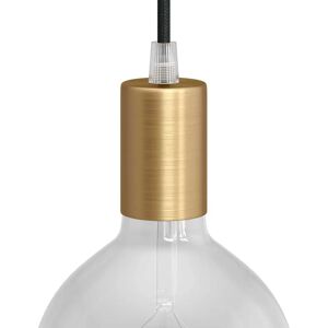 Creative - Kit porte-lampe E27 cylindrique en métal conique - Bronze satiné - Publicité Creative - Kit porte-lampe E27 cylindrique en métal conique - Bronze satiné - Publicité