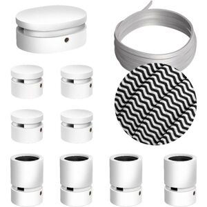Creative - Kit Système Filé Symétrique - Câble 5m bois blanc - Éclairage intérieur - Publicité Creative - Kit Système Filé Symétrique - Câble 5m bois blanc - Éclairage intérieur - Publicité