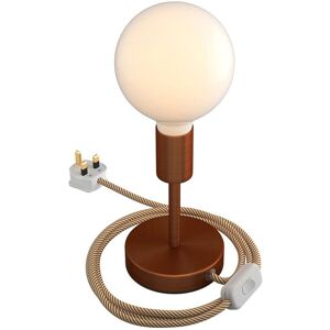 Creative Cables Alzaluce - Lampe de table en métal 10cm - Cuivre satiné - Publicité Creative Cables Alzaluce - Lampe de table en métal 10cm - Cuivre satiné - Publicité