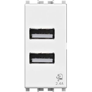 4BOX Vimar Plana Toma USB Doble - 2.4A 4BOX Vimar Plana Toma USB Doble - 2.4A