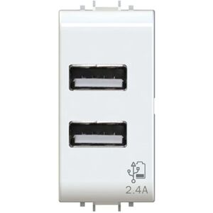 4Box USB Stopcontact 2.4A - Wandcontactdoos 4Box USB Stopcontact 2.4A - Wandcontactdoos