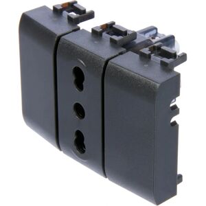 4Box Bipasso Stopcontact - Antraciet - Elektrisch stopcontact 4Box Bipasso Stopcontact - Antraciet - Elektrisch stopcontact