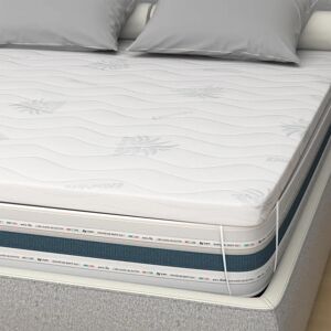 Ailime Matelas Topper en Mousse à Mémoire - Housse Aloe Vera - 5cm - Certifié Orthopédique - Publicité Ailime Matelas Topper en Mousse à Mémoire - Housse Aloe Vera - 5cm - Certifié Orthopédique - Publicité