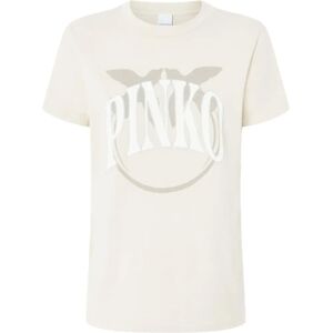 Pinko Model 101752 A2ct-C03 Beige - T-Shirt Pinko Model 101752 A2ct-C03 Beige - T-Shirt