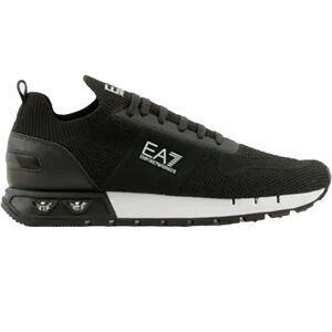 EA7 Mężczyźni Czarne/Białe Dzianinowe Buty - Sneakers EA7 Mężczyźni Czarne/Białe Dzianinowe Buty - Sneakers