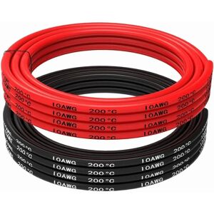 Câble en silicone Yunique Green-Clean-Power 10 AWG - 5m, Noir & Rouge - Accessoires RC - Publicité Câble en silicone Yunique Green-Clean-Power 10 AWG - 5m, Noir & Rouge - Accessoires RC - Publicité