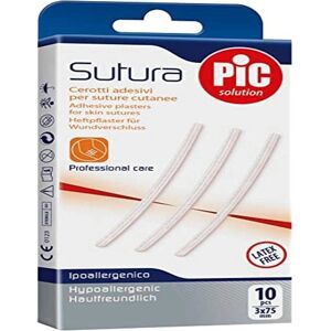 Cerotti Sterili PIC per Suture Cutanee - 3x75mm - 10 pezzi Cerotti Sterili PIC per Suture Cutanee - 3x75mm - 10 pezzi