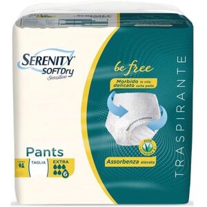Pantaloni Sensibili SoftDry Serenity Extra Taglia M - Incontinenza Pantaloni Sensibili SoftDry Serenity Extra Taglia M - Incontinenza