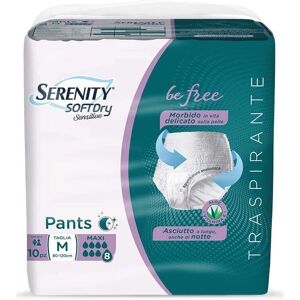 Serenity SoftDry Sensitive Be Free Mutandine Maxi - M (10 pezzi) Serenity SoftDry Sensitive Be Free Mutandine Maxi - M (10 pezzi)