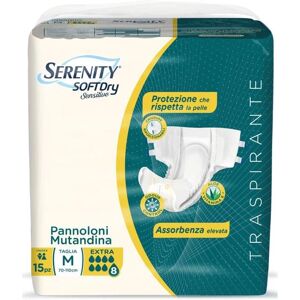 Serenity Soft Dry Sensitive - Assorbente Incontinenza - M - 15 pezzi Serenity Soft Dry Sensitive - Assorbente Incontinenza - M - 15 pezzi