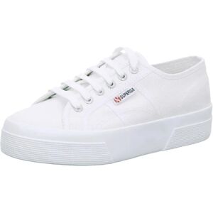 Superga 2740 Plateforme en Coton Blances Baskets - Sneakers - Publicité Superga 2740 Plateforme en Coton Blances Baskets - Sneakers - Publicité