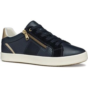 Geox Blomiee Dark Blue Sneakers - Casual Breathable Low Cut Geox Blomiee Dark Blue Sneakers - Casual Breathable Low Cut