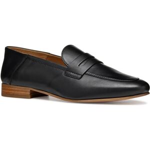 Geox Mantinea Leather Loafers - Classic Black Leather Shoes Geox Mantinea Leather Loafers - Classic Black Leather Shoes