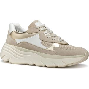 GEOX D45UFB Beige/white Sneakers - Sneakers GEOX D45UFB Beige/white Sneakers - Sneakers