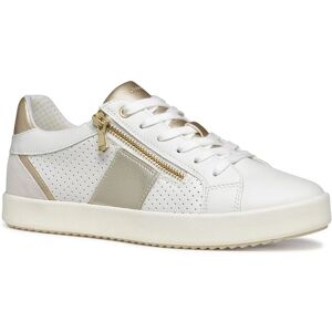 Geox Blomiee Leather Sneakers with Zip & Laces - Sneakers Geox Blomiee Leather Sneakers with Zip & Laces - Sneakers