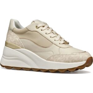 Geox Spherica EC13 Women's Cream Sneakers - Sneaker Geox Spherica EC13 Women's Cream Sneakers - Sneaker