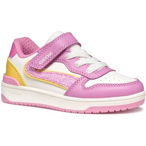 GEOX Washiba Girl Dark Pink / Yellow Sneakers - Sneakers GEOX Washiba Girl Dark Pink / Yellow Sneakers - Sneakers