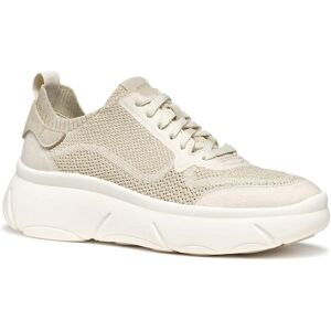 Geox Nebula 2.0 X Beige Sneakers for Women - Breathable, Comfortable Geox Nebula 2.0 X Beige Sneakers for Women - Breathable, Comfortable