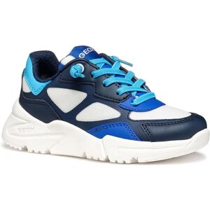 GEOX Loftus Junior White/Blue Sneakers - Sneakers GEOX Loftus Junior White/Blue Sneakers - Sneakers