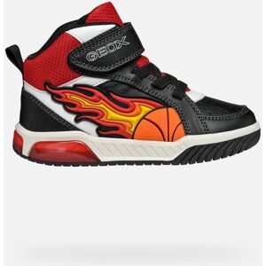 GEOX Inek Black/Red Light-up Kids Shoes - Shoes GEOX Inek Black/Red Light-up Kids Shoes - Shoes
