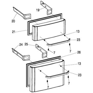Ariston Hotpoint - Modell C00304266 - Dichtung für unteres Schubfach - Kühlschrankteil Ariston Hotpoint - Modell C00304266 - Dichtung für unteres Schubfach - Kühlschrankteil