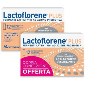 MONTEFARMACO OTC SPA Lactoflorene Plus - 12 Bustine Integratore Probiotico MONTEFARMACO OTC SPA Lactoflorene Plus - 12 Bustine Integratore Probiotico