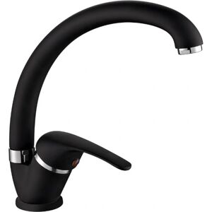 Ambrosiana SEI1406BLA Black Kitchen Faucet - High Spout, Water-Saving, Brass Ambrosiana SEI1406BLA Black Kitchen Faucet - High Spout, Water-Saving, Brass