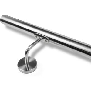 Rampe en Acier Inoxydable Satiné - 42,4 mm x 260 cm - Intérieur/Extérieur - Publicité Rampe en Acier Inoxydable Satiné - 42,4 mm x 260 cm - Intérieur/Extérieur - Publicité
