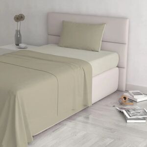 Datex Double Bed Linen Set - 150 x 300 cm - Taupe, Cream - Bed Linen Set Datex Double Bed Linen Set - 150 x 300 cm - Taupe, Cream - Bed Linen Set